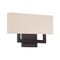 Dweled Manhattan 15in LED Fabric Wall Sconce 2700K in Brushed Bronze WS-131 - alternate 1
